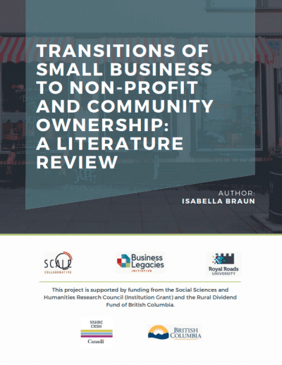 Business Legacies Initiative Literature Review